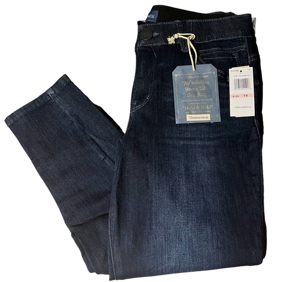 #262☑️Democracy Luxe Touch Distressed Booty Lift Jegging Jeans - Picture 6 of 12